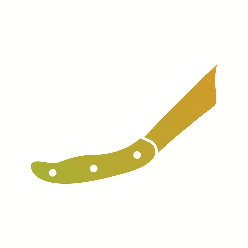 Beautiful Knife Glyph Vector Icon