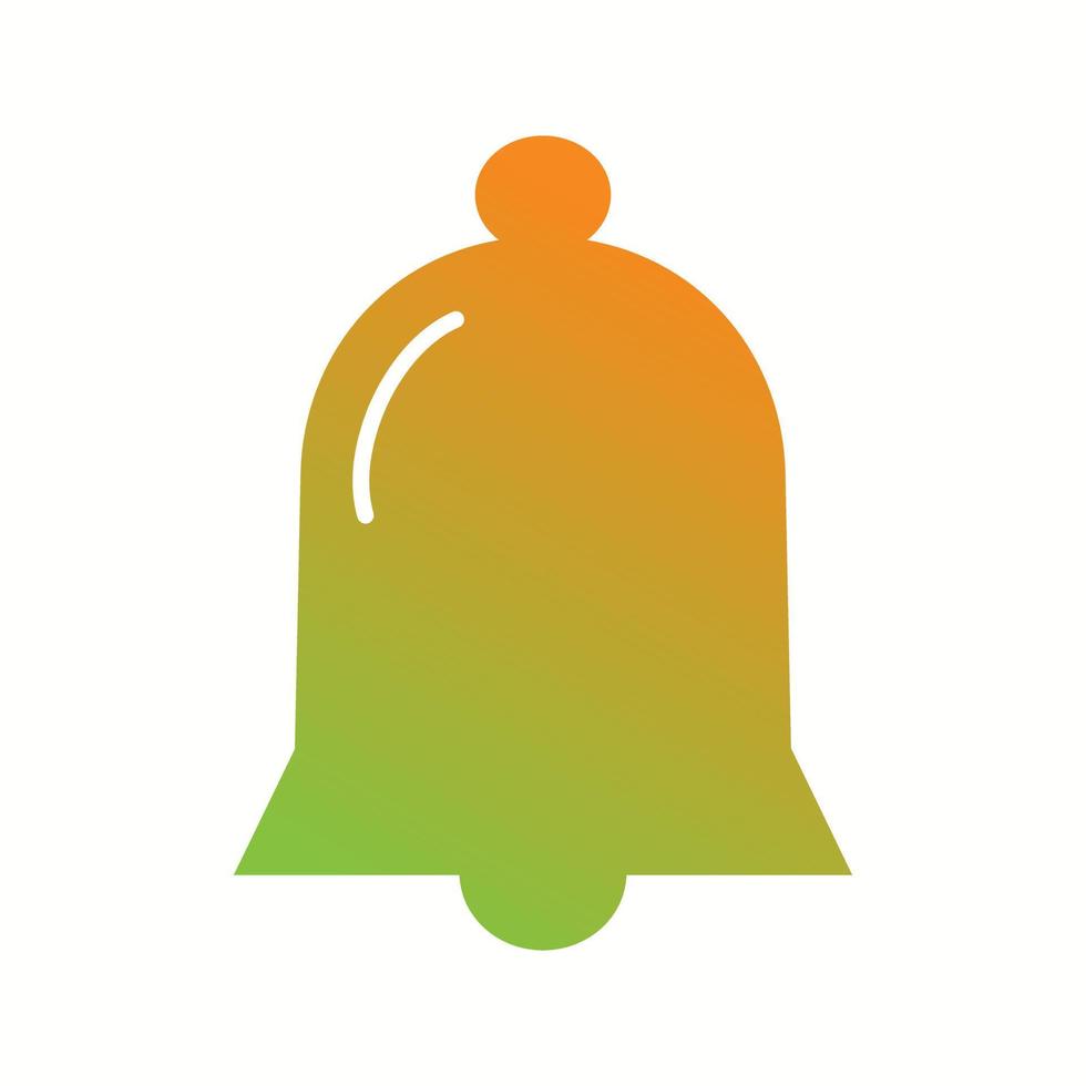 Beautiful Bell Glyph Vector Icon