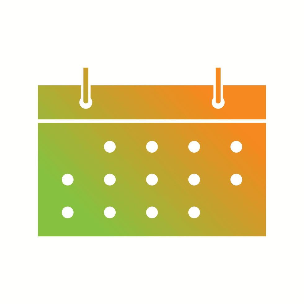 Beautiful Calendar Glyph Vector Icon