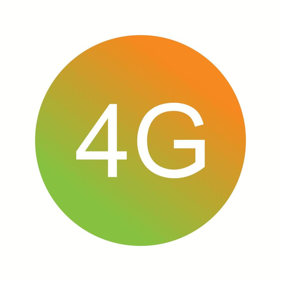 Beautiful 4G Glyph Vector Icon