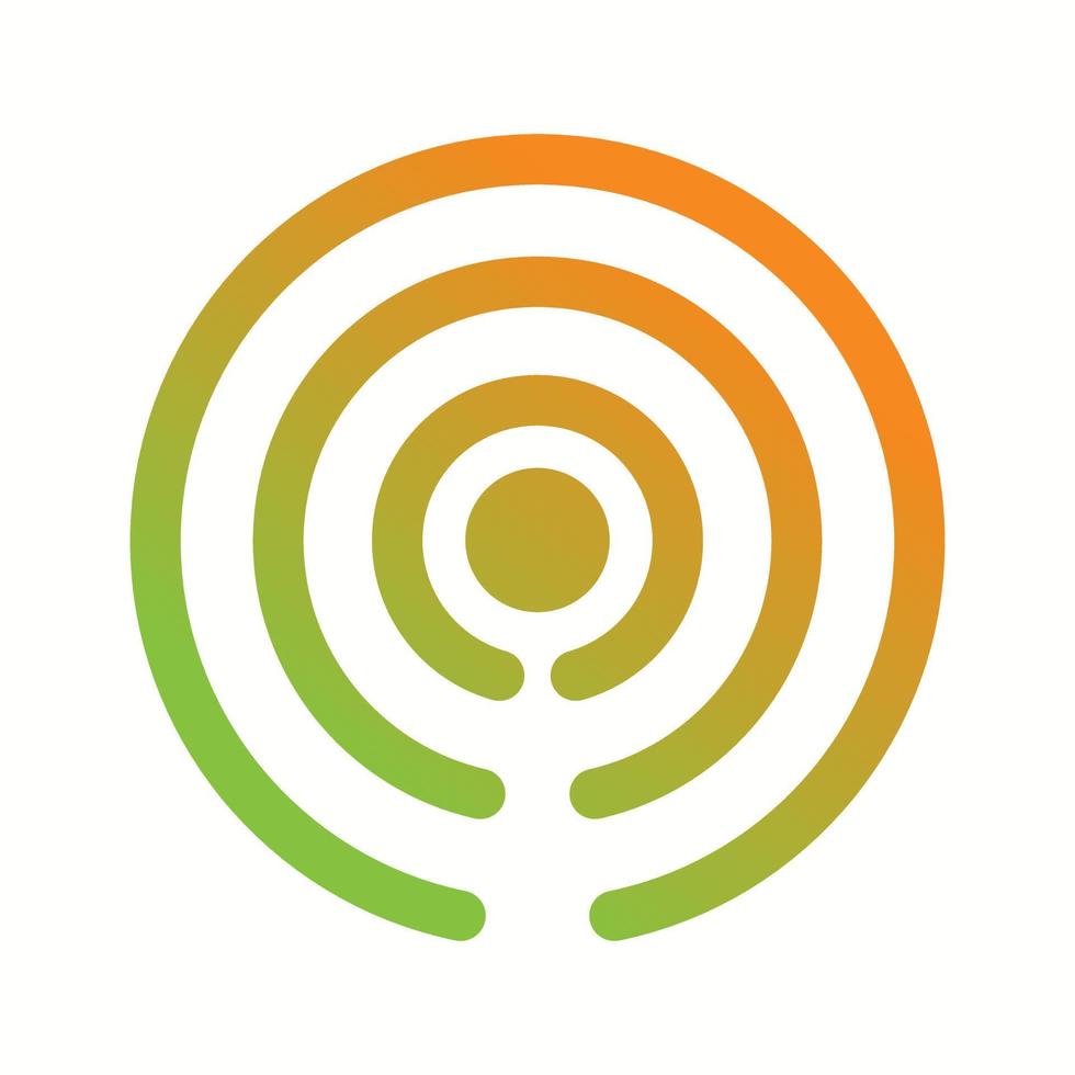 Beautiful Hotspot Signal Glyph Vector Icon