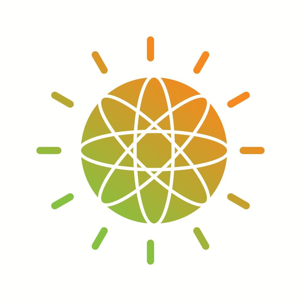 Beautiful Globe Glyph Vector Icon