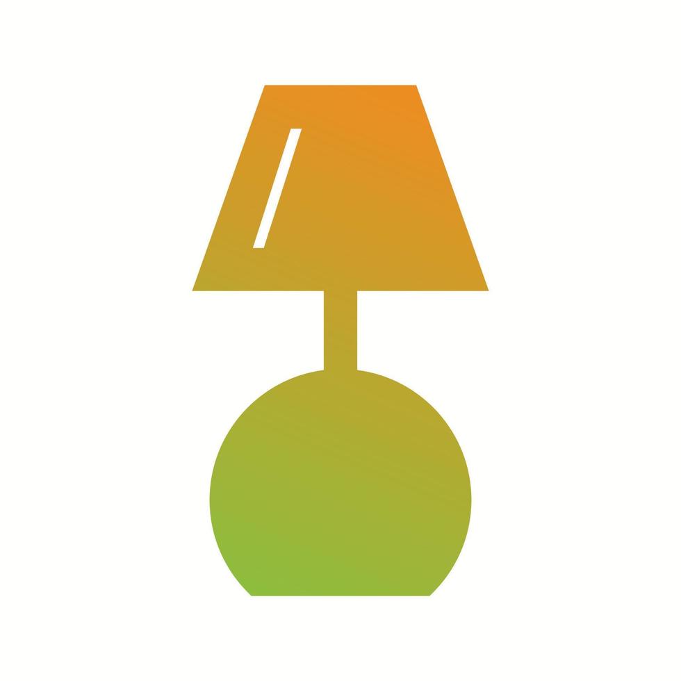 Beautiful Lamp Glyph Vector Icon