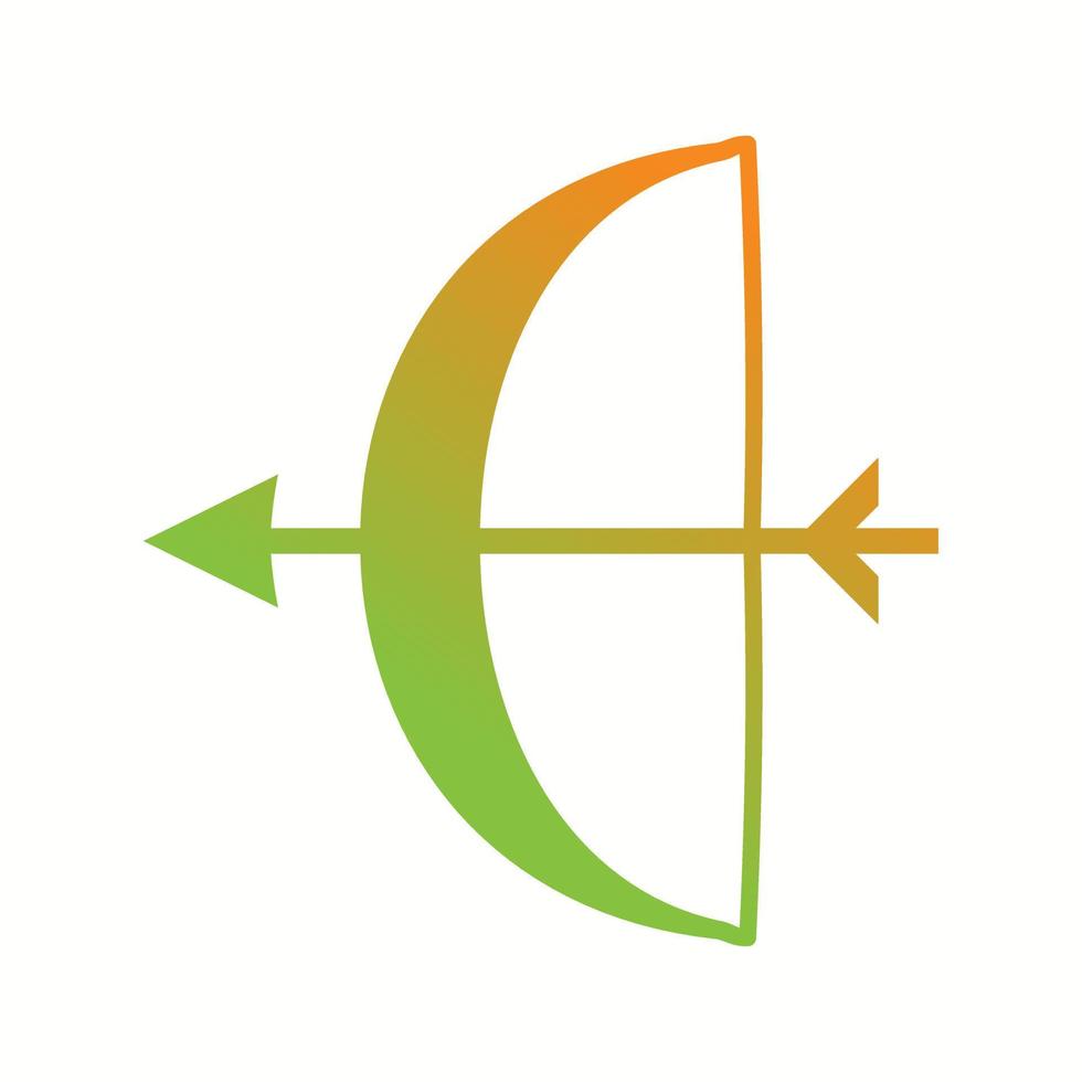 Beautiful Archery Glyph Vector Icon