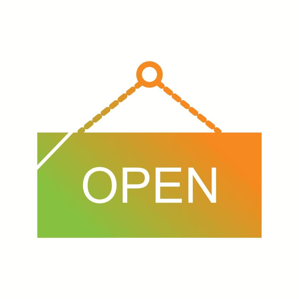 Beautiful Open Glyph Vector Icon