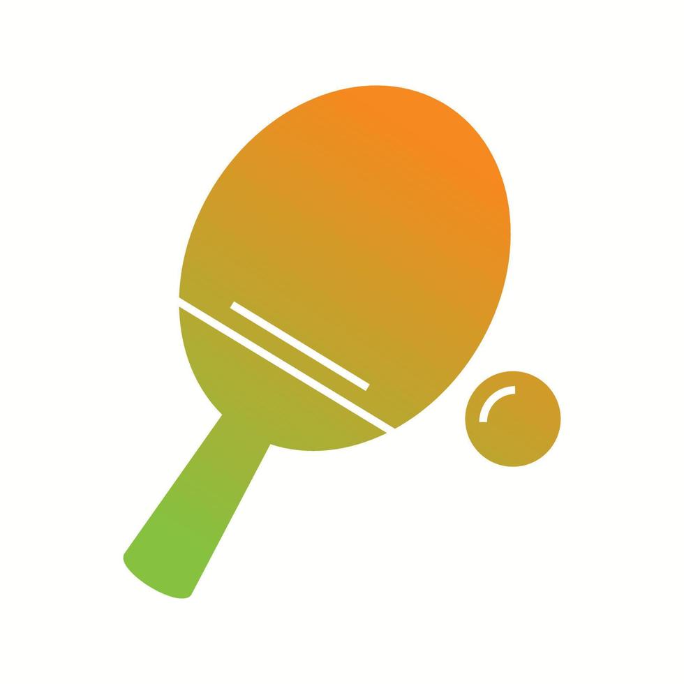 hermoso icono de vector de glifo de bádminton