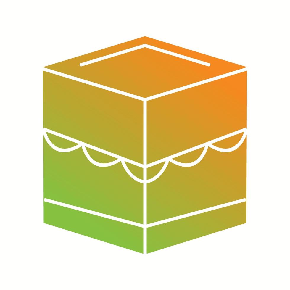Beautiful Khana Kaba Glyph Vector Icon