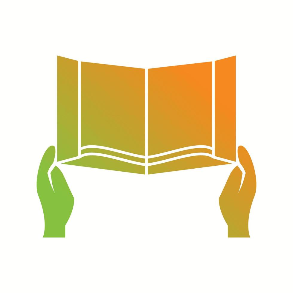 Beautiful Reading Book Glyph Vector Icon
