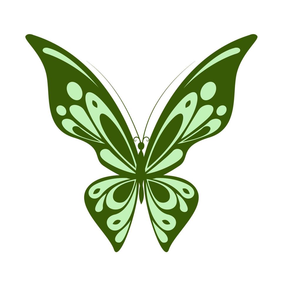 mariposa icono y logo vector