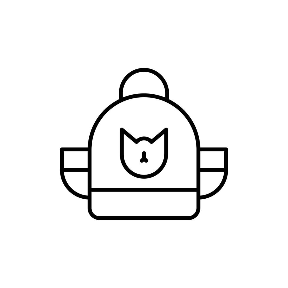 bolso icono para gatos vector
