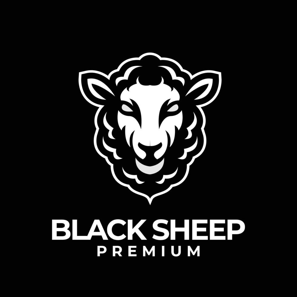 Black Sheep logo icon design illustration vector