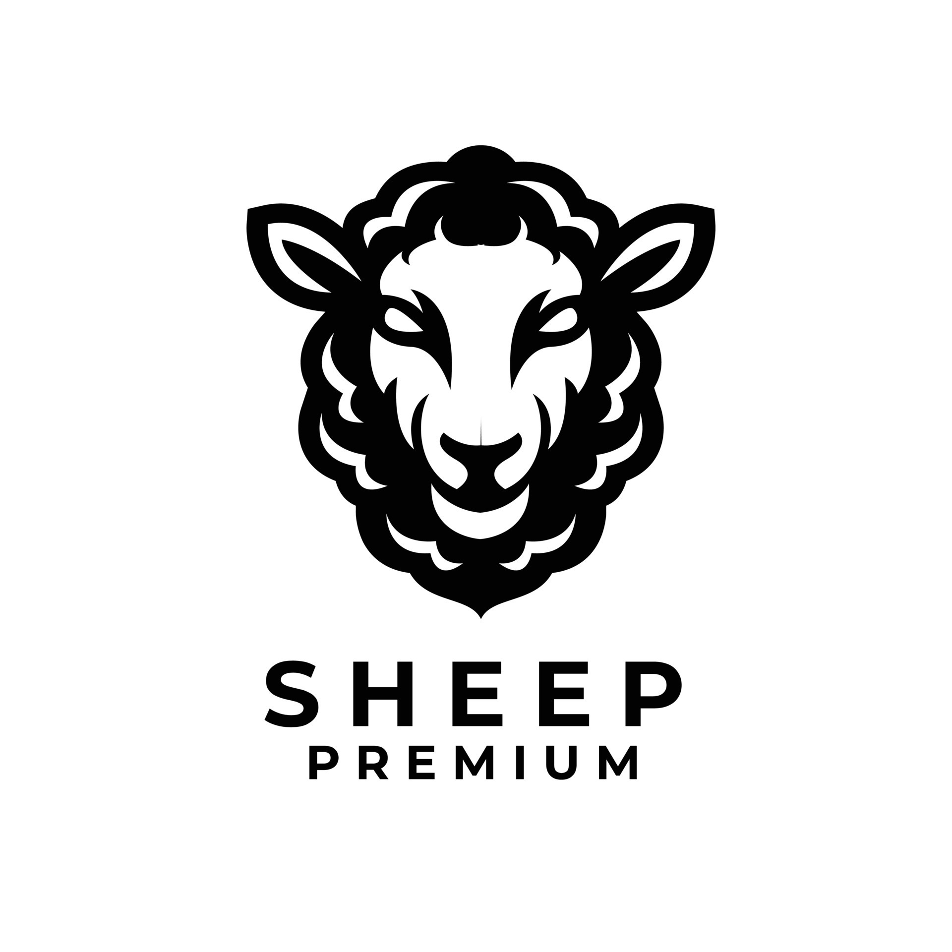 Black Sheep logo icon design illustration 21559550 Vector Art at Vecteezy