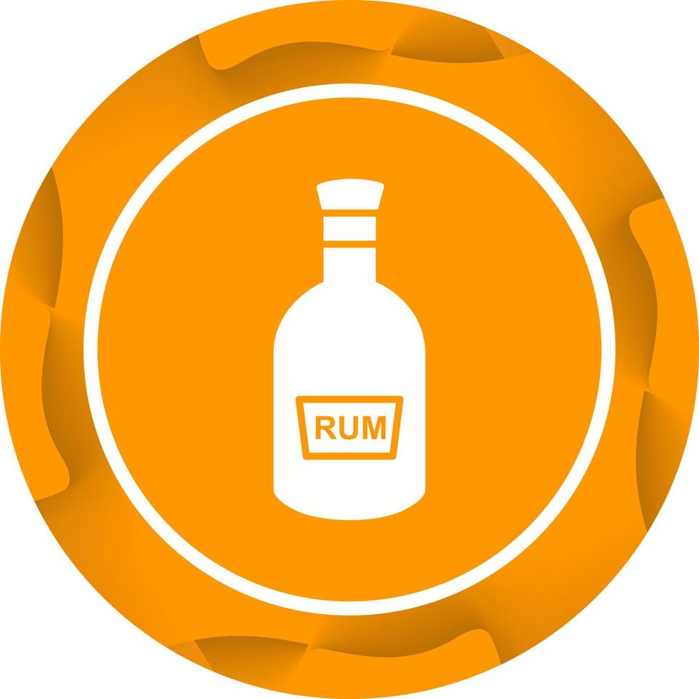 Bottle of Rum Vector Icon