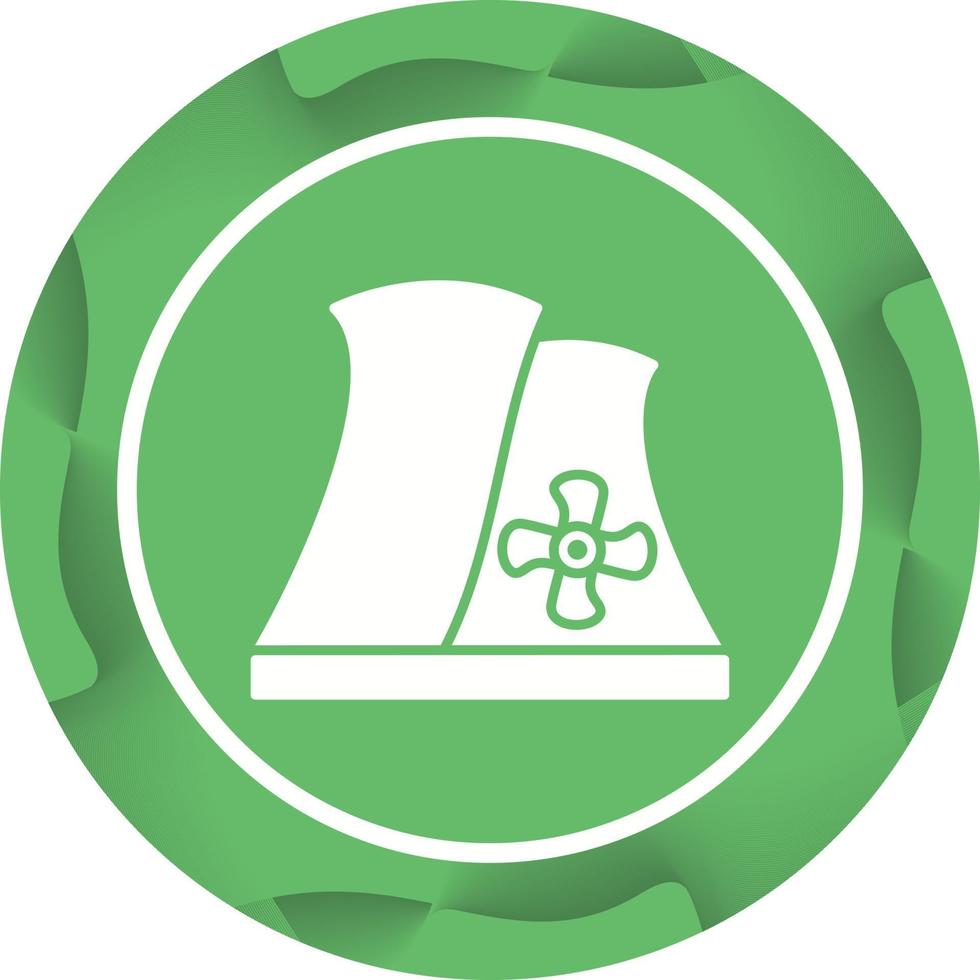 Nuclear Plant Vector Icon