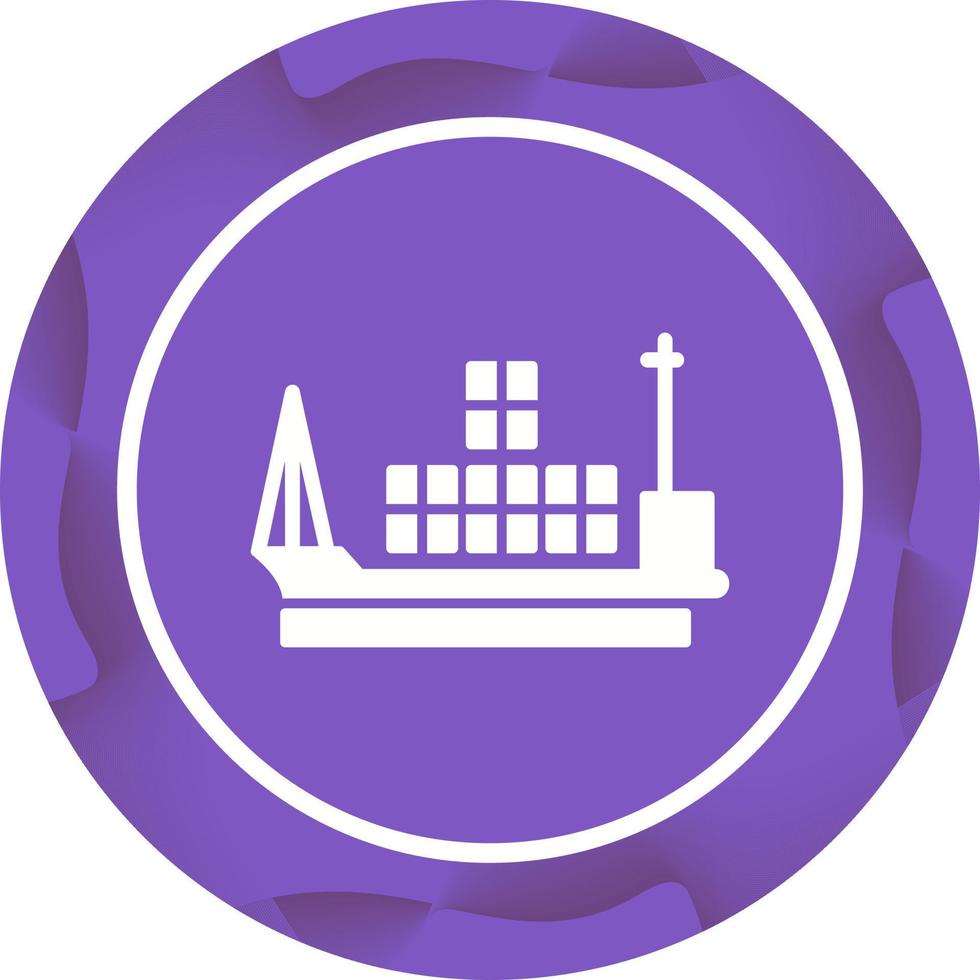 Cargo Ship Vector Icon