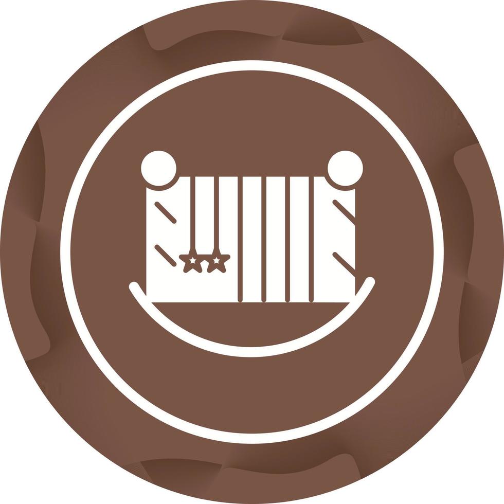 Baby Cot Vector Icon