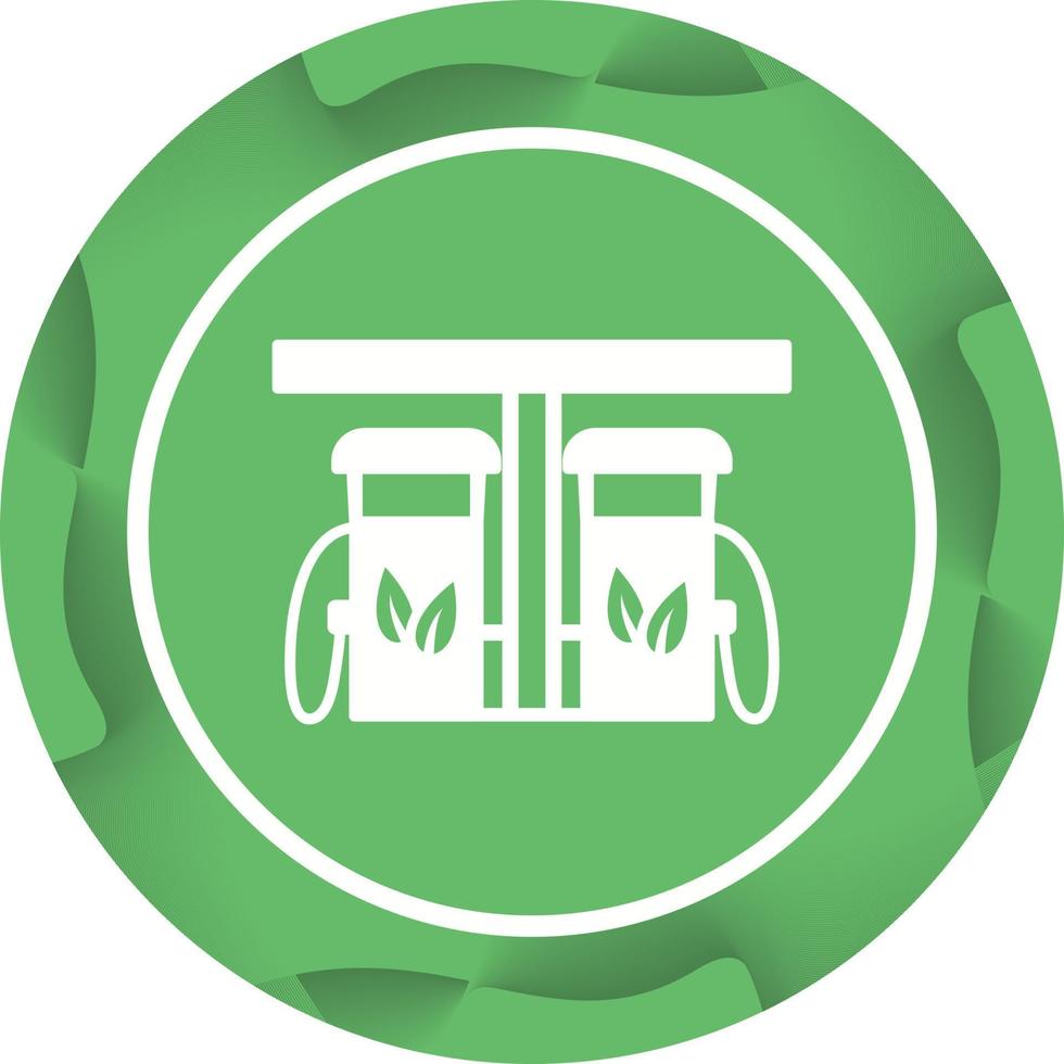 Eco friendly Petrol Pump Vector Icon