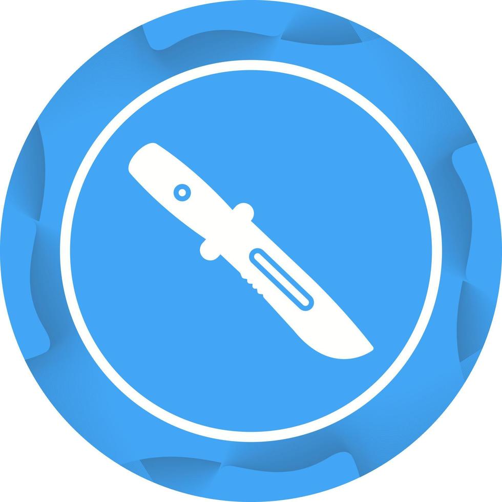 icono de vector de cuchillo de ejército