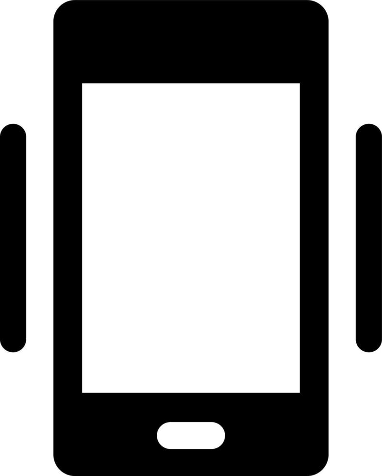 Phone, vibrate vector icon. Simple element illustration from UI concept.  Mobile concept vector illustration. Phone, vibrate vector icon on white background