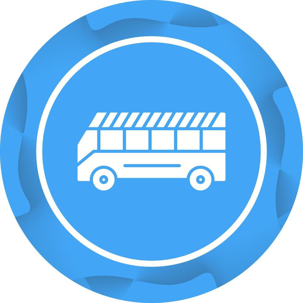 icono de vector de autobús escolar