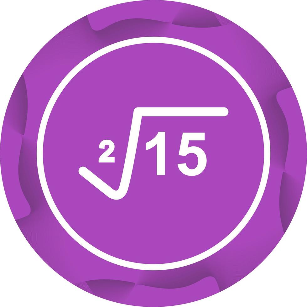 Square Root Vector Icon 21560088 Vector Art At Vecteezy