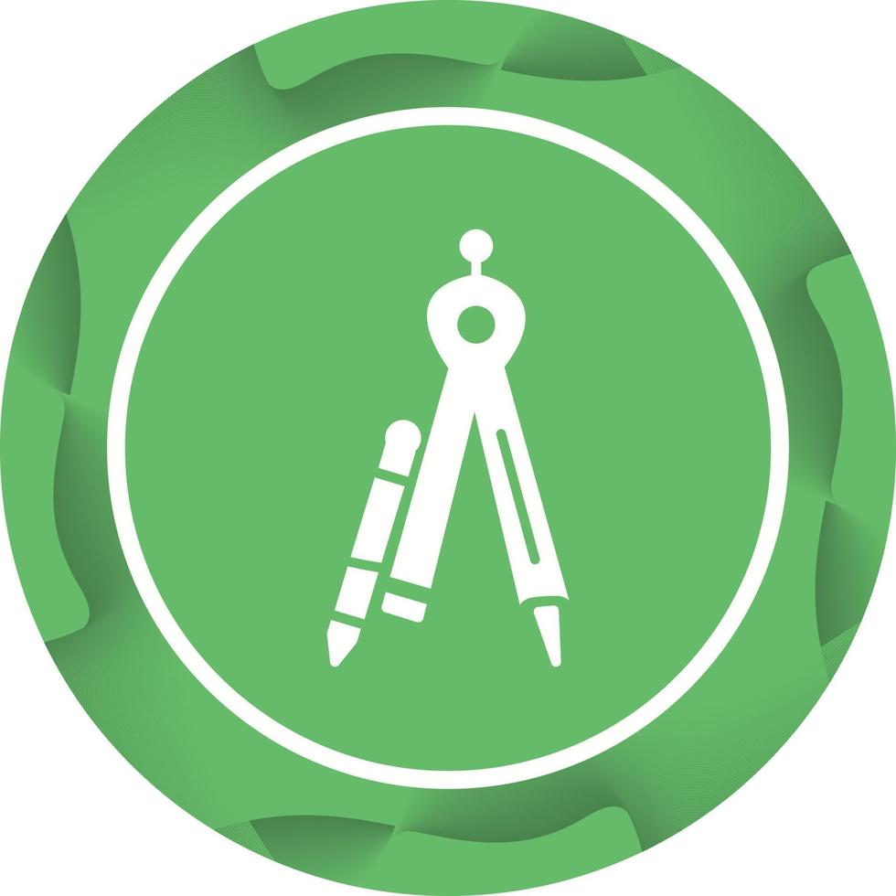 Geometrical Compass Vector Icon