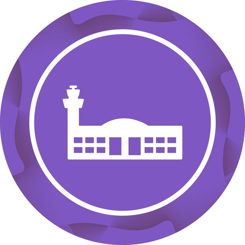 icono de vector de edificio de aeropuerto