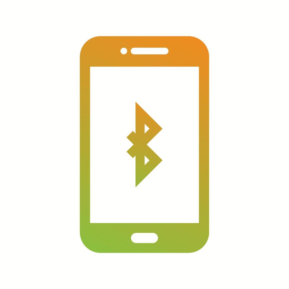 Unique Bluetooth connectivity Vector Glyph Icon