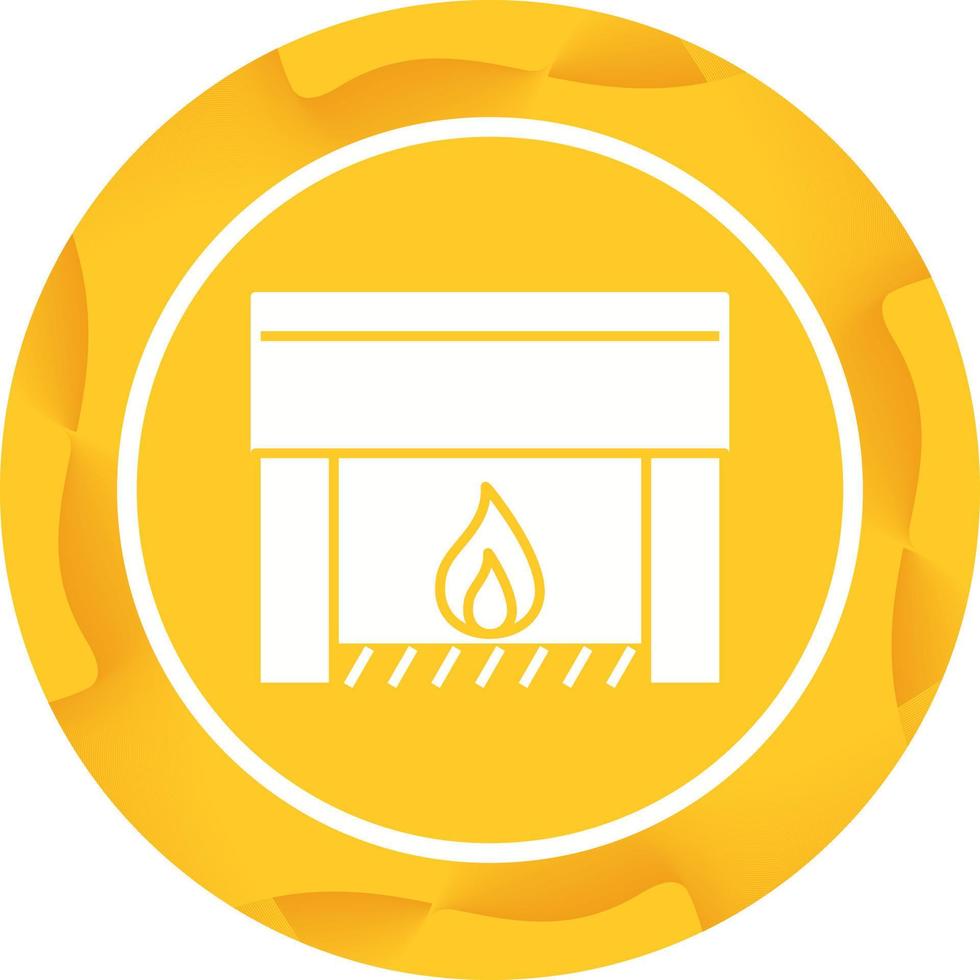 Fireplace Vector Icon