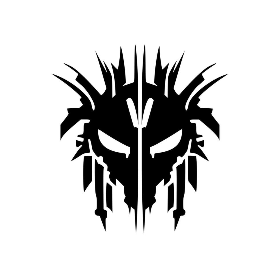 Monochrome vector logo bot.