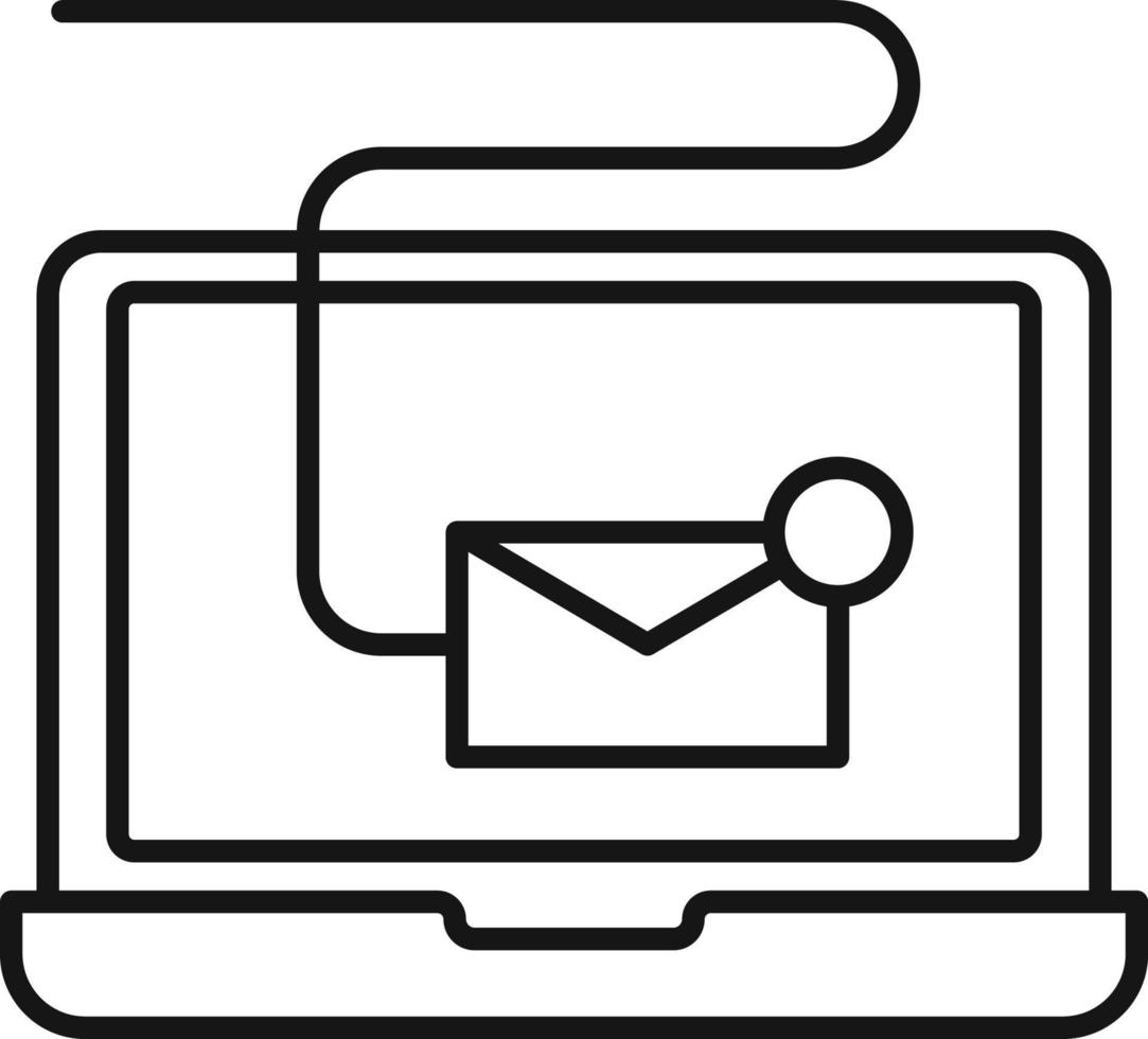 digital, email, marketing , icon. Marketing vector icon. Thin line icon