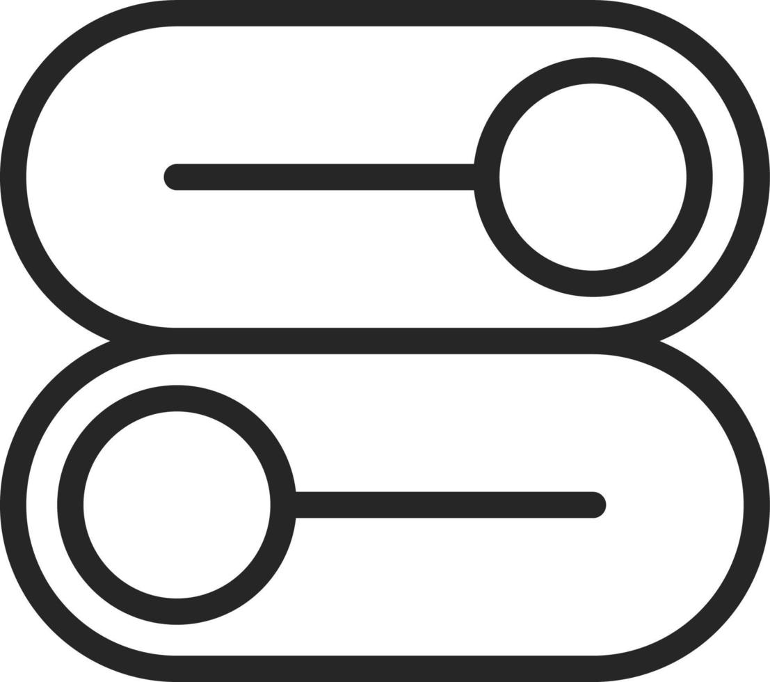 Switch, switcher, options vector icon. Multimedia minimalist outline vector icon. on white background