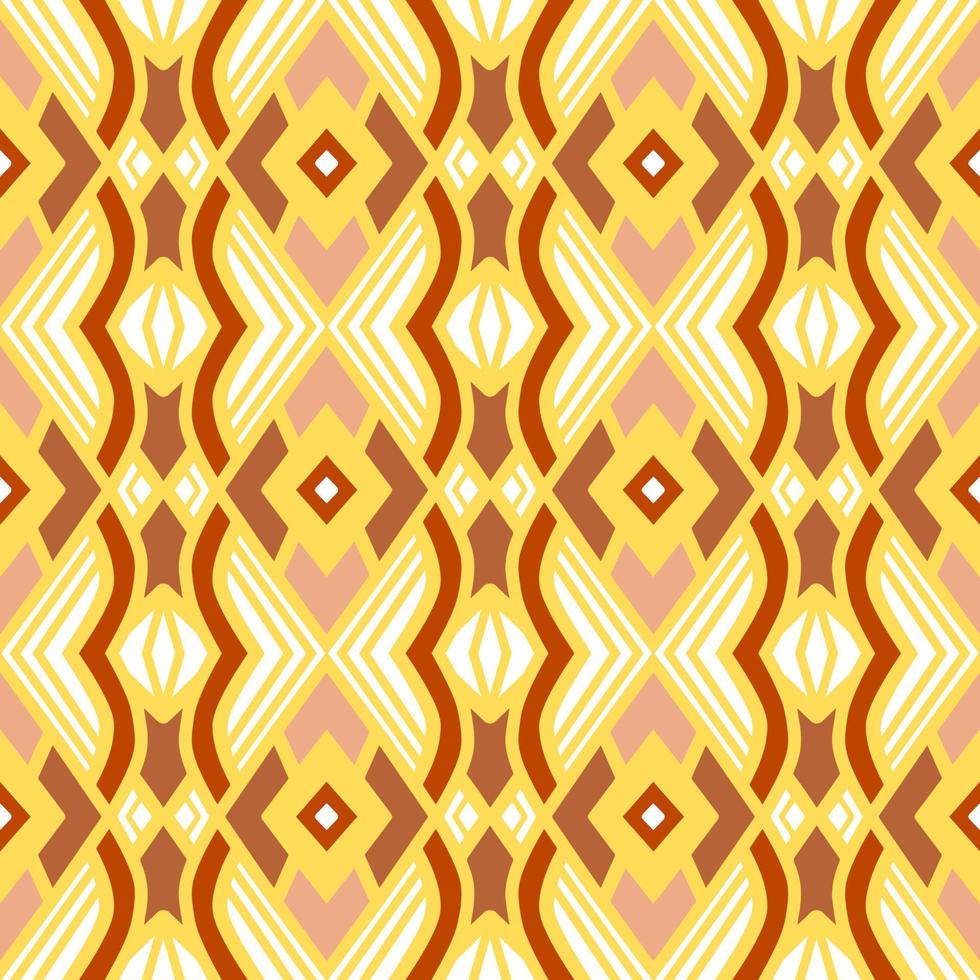 Chevron Seamless Pattern with Tribal Shape. Designed in Ikat, Aztec, Folk, Motif, Luxury Arabic Style. Ideal for Fabric Garment, Ceramics, Wallpaper. Vector Illustration