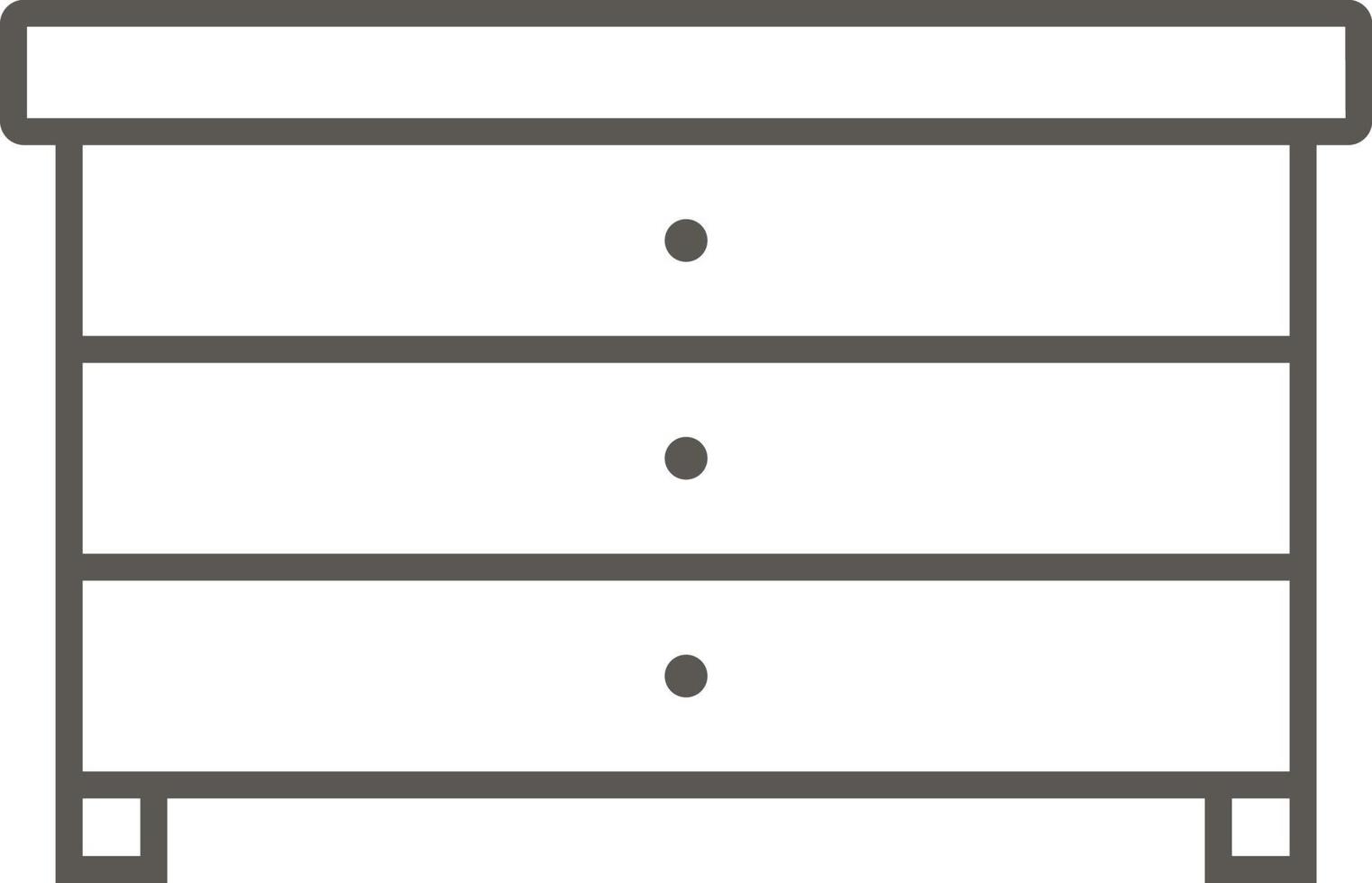 Cupboard vector icon. Simple element illustration from map and navigation concept. Cupboard vector icon. Real estate concept vector illustration.