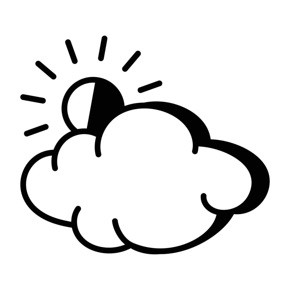 Trendy Cloudy Weather vector
