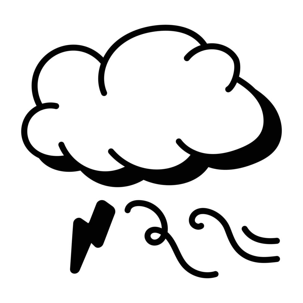 Trendy Stormy Weather vector