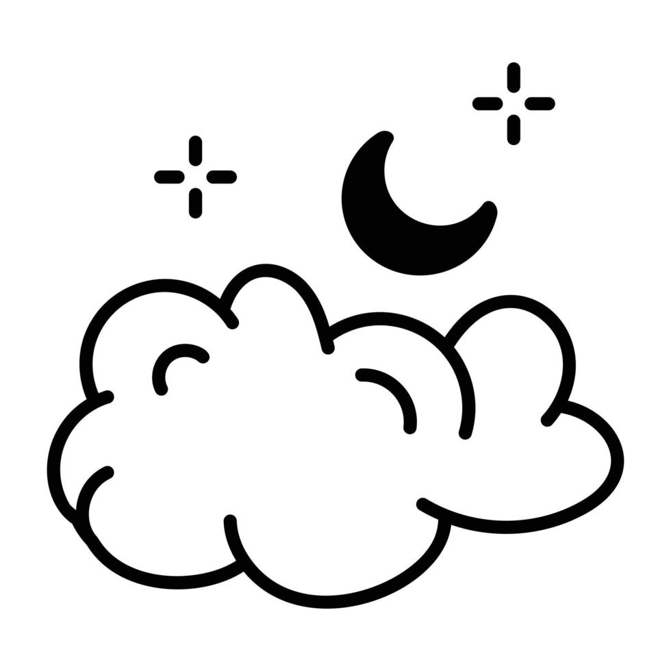 Trendy Foggy Night vector