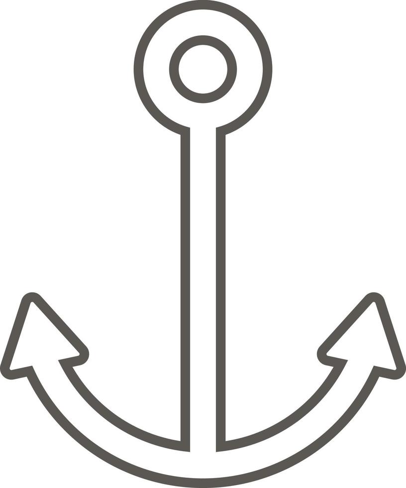 Anchor vector icon. Simple element illustration from map and navigation concept. Anchor vector icon. Real estate concept vector illustration.