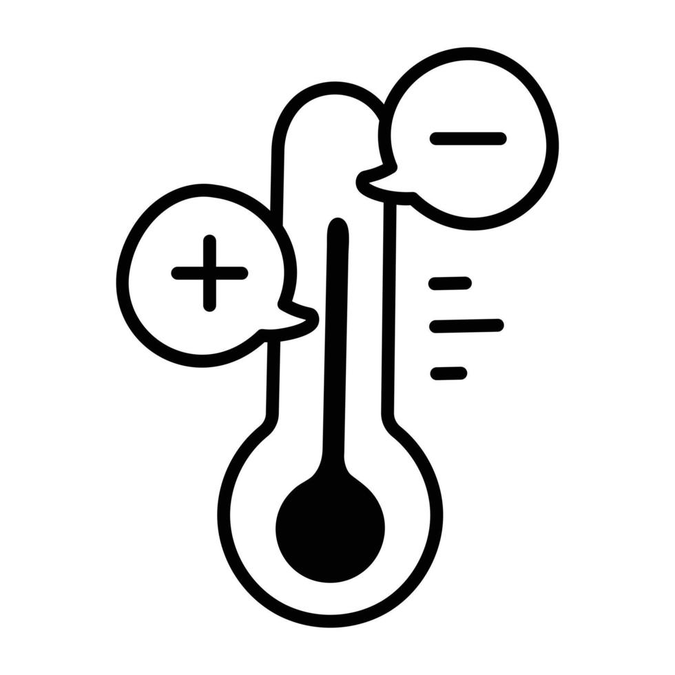 Trendy Weather Thermometer vector