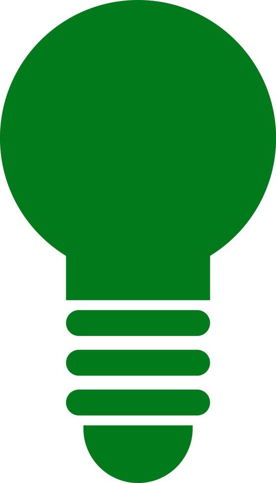 Recycle, lamp, green icon can be used for web, mobile and infographic. Vector icon on white background