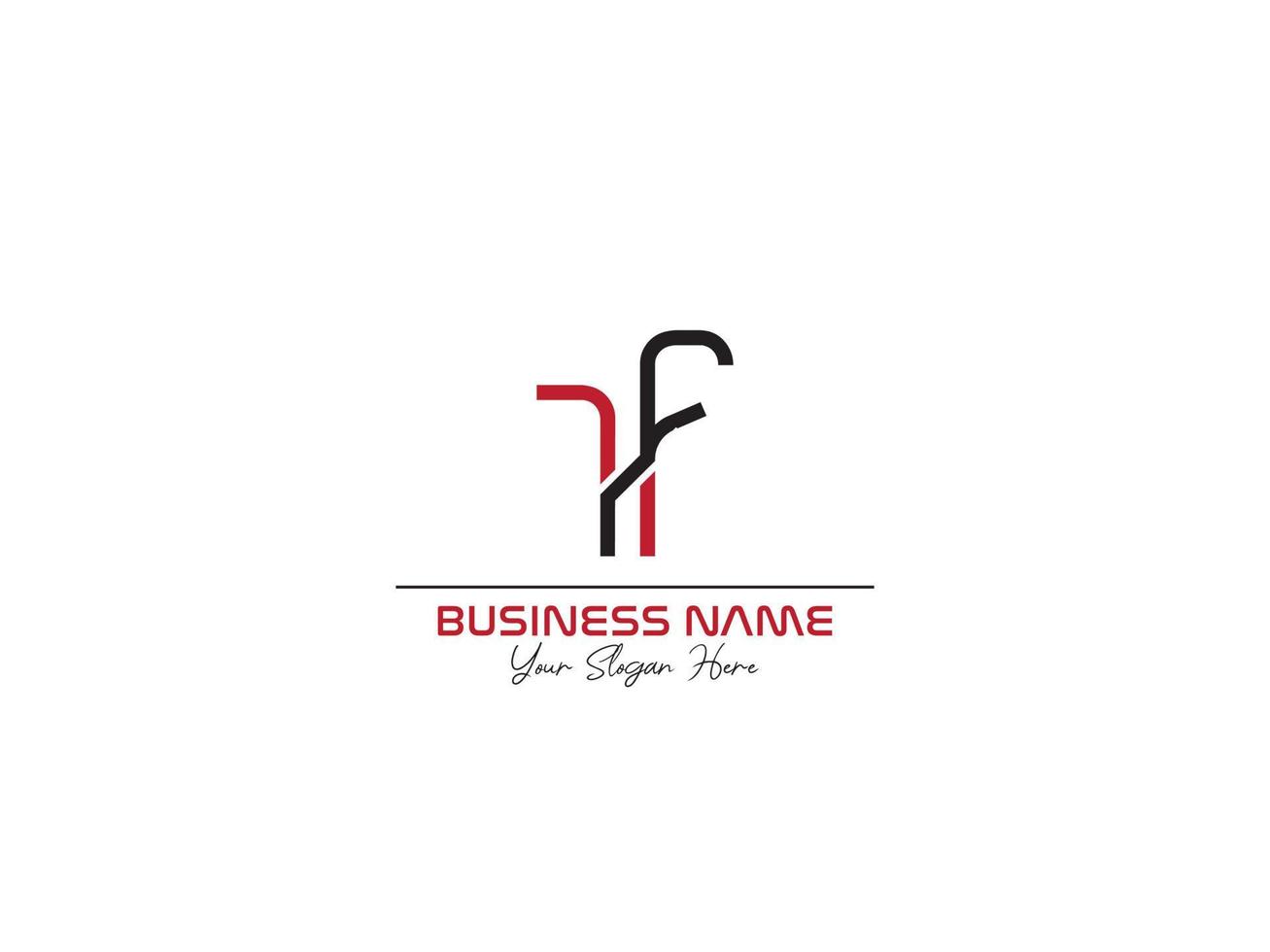 Monogram Rf Logo Letter, Unique RF Initial Logo Letter Design vector
