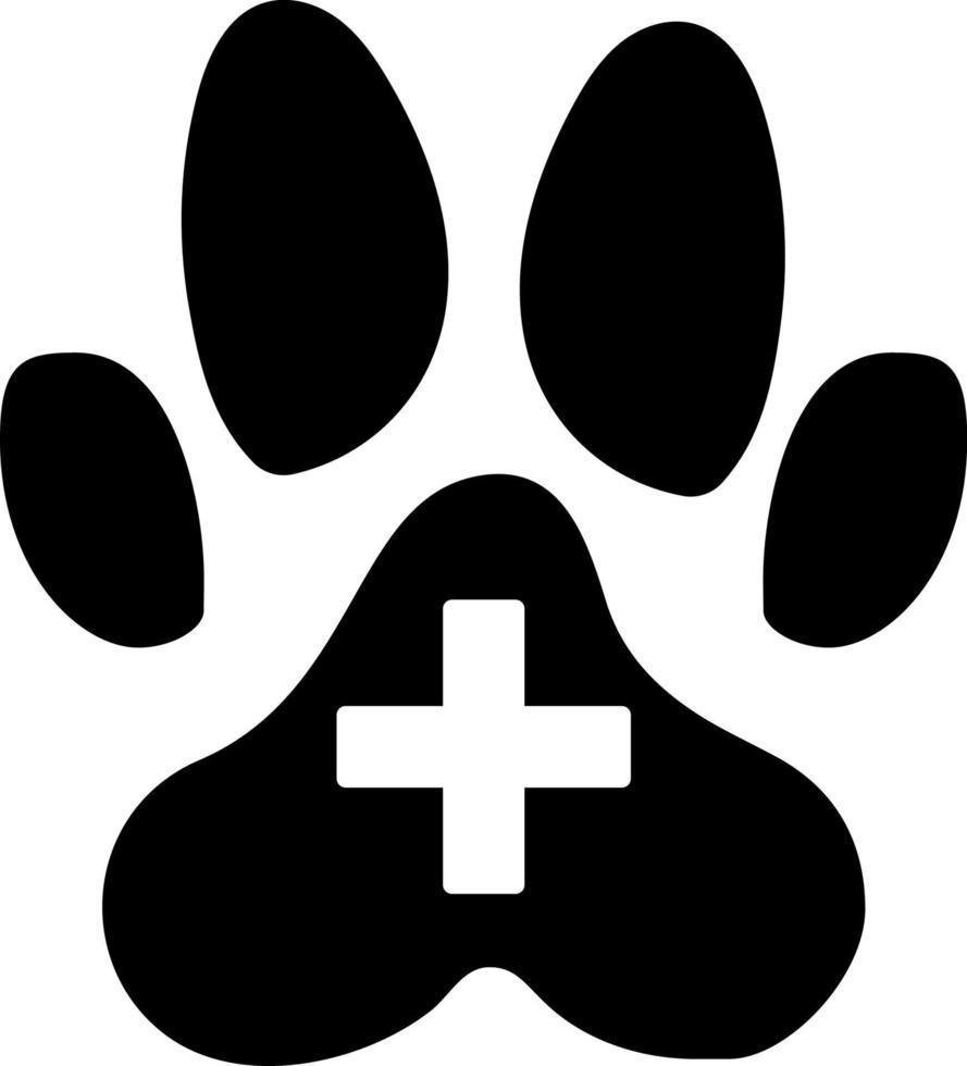 veterinario, icono. elemento de sencillo icono para sitios web, web diseño, móvil aplicación, infografía. grueso línea icono para sitio web diseño y desarrollo, aplicación desarrollo en blanco antecedentes vector