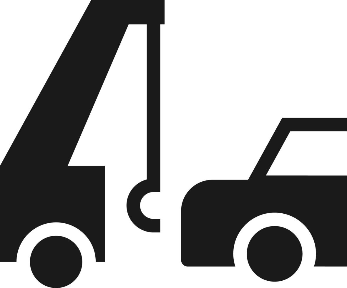 Car, evacuation, insurance, towing icon - Vector. Insurance concept vector illustration. on white background