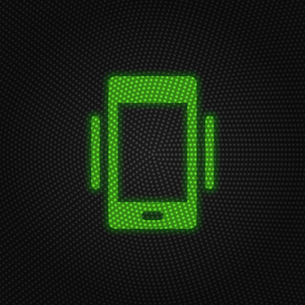 Phone, vibrate new technology vector icon. New mobile technology traffic light style vector illustration on white background