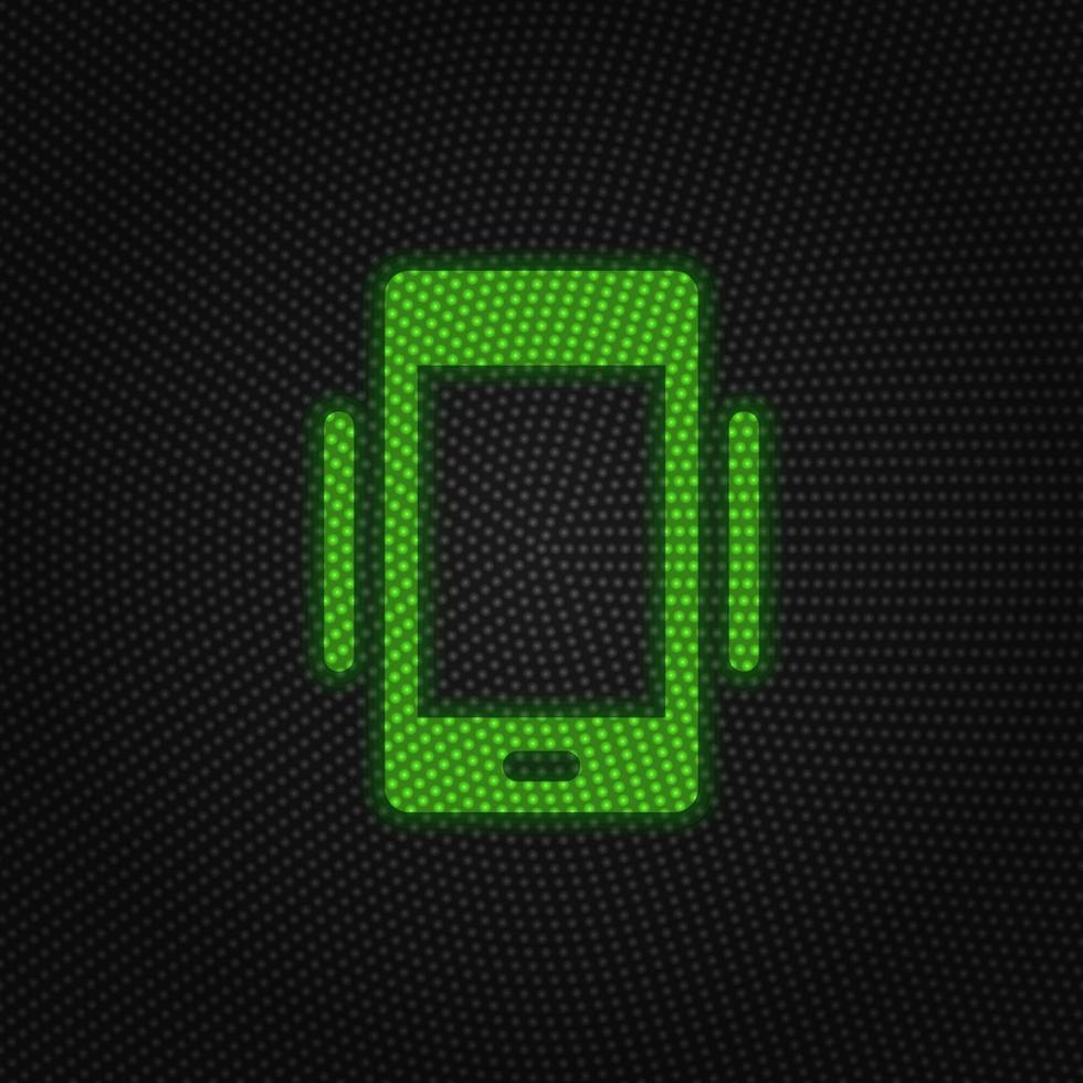 Phone, vibrate new technology vector icon. New mobile technology traffic light style vector illustration on white background