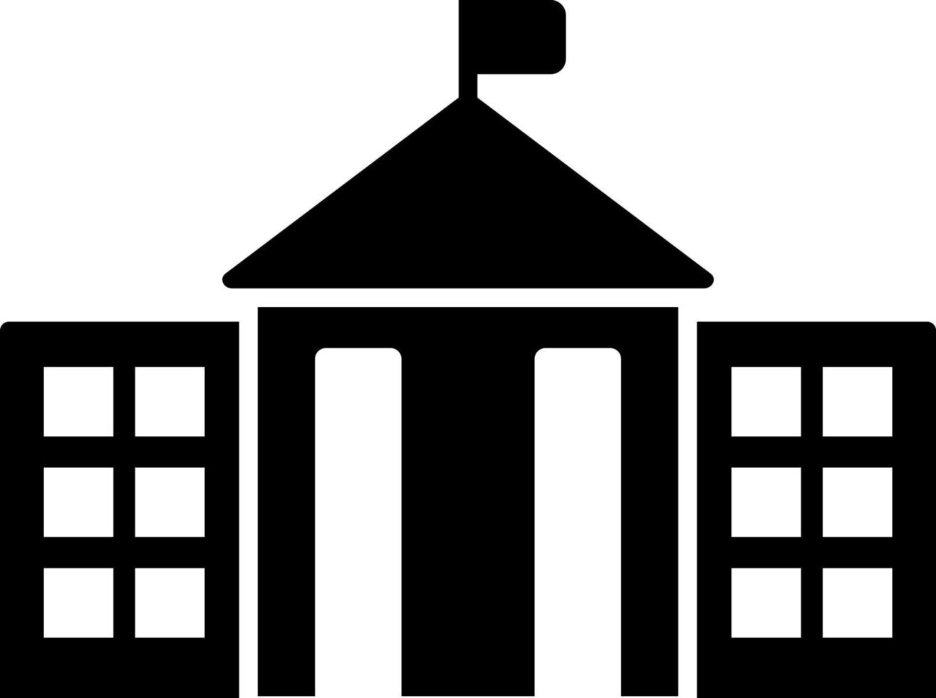 City hall, icon. Element of simple icon for websites, web design, mobile app, infographics. Thick line icon for website design and development, app development on white background vector