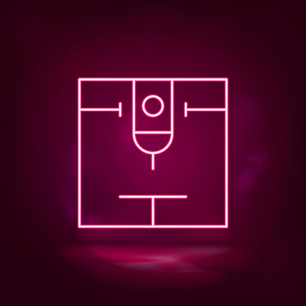 Arc welding, industrial arm vector neon icon. Illustration isolated vector sign symbol - Manufacture Robotics icon vector neon - Vector.