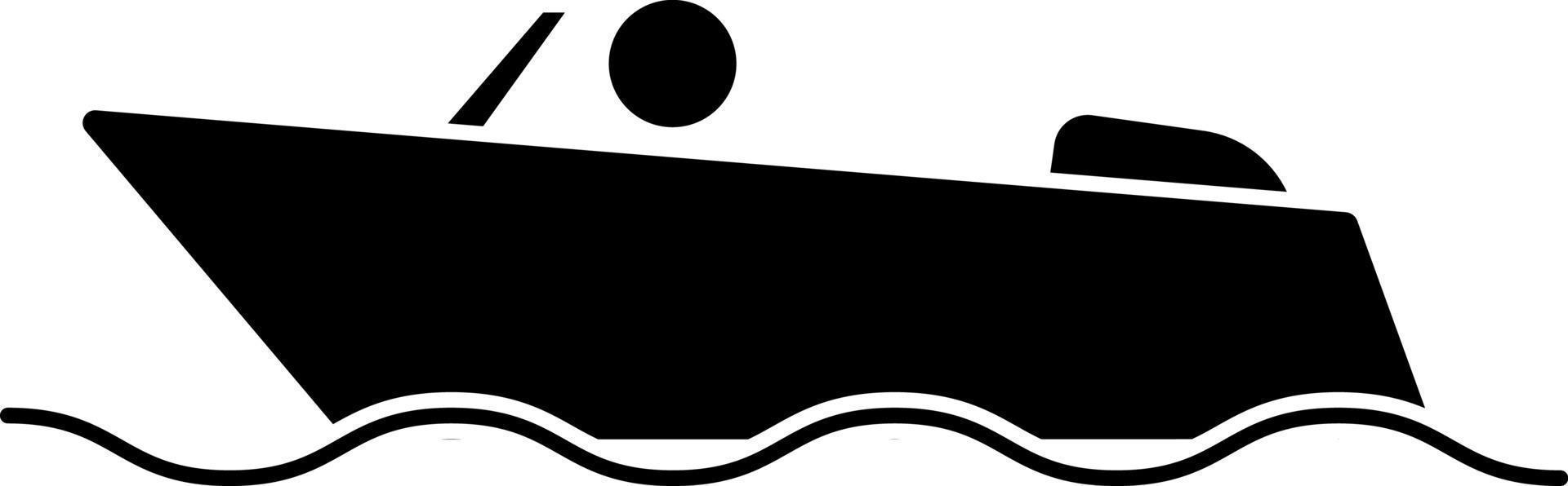 Boat, icon. Element of simple icon for websites, web design, mobile app, infographics. Thick line icon for website design and development, app development on white background vector