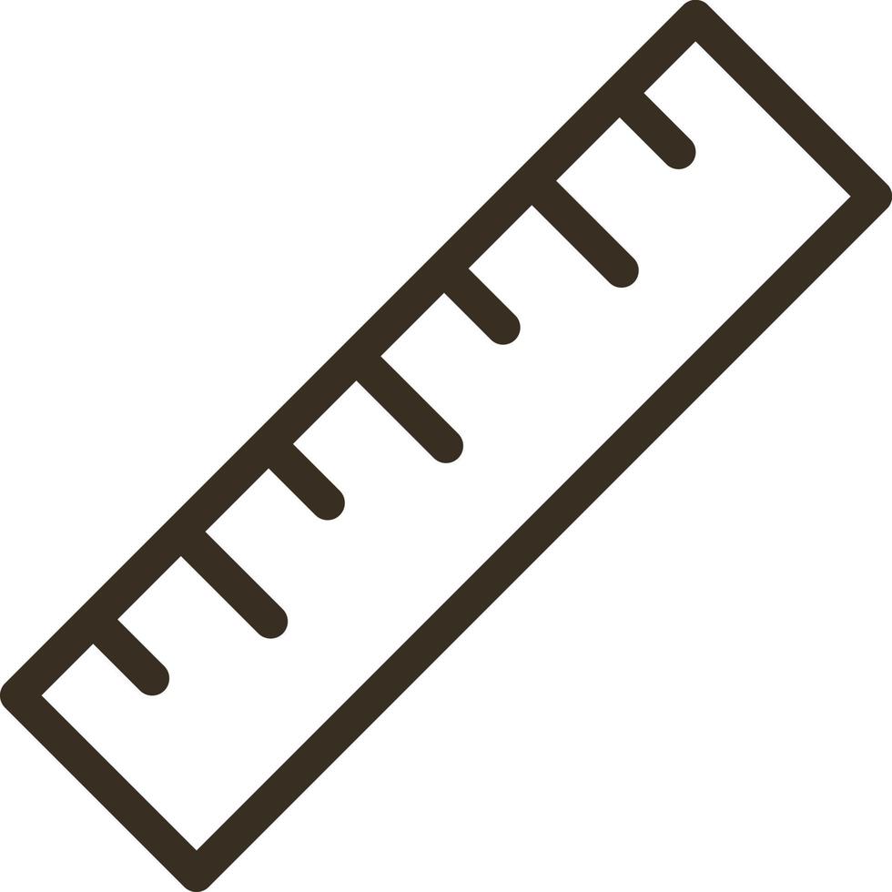Measure, ruler vector icon. Element of design tool for mobile concept and web apps vector. Thin line icon for website design and development, app development. Vector icon on white background