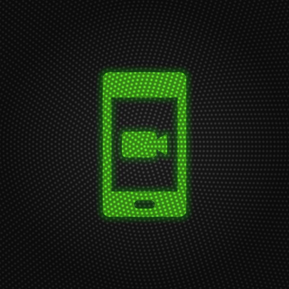 Mobile, camera new technology vector icon. New mobile technology traffic light style vector illustration on white background